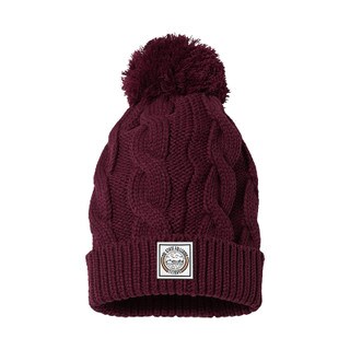 Cal State Fullerton Messy Hair, Don't Care Beanie - Burgundy